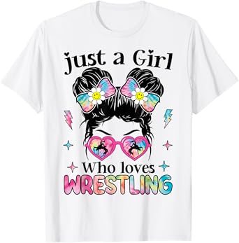 Just A Girl Who Loves Wrestling Wrestler Wrestle T-Shirt