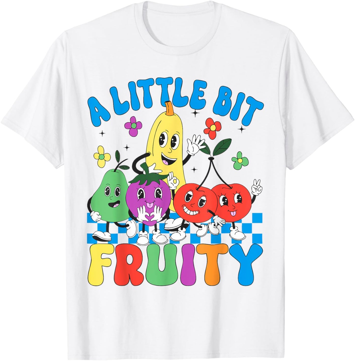 Retro A Little Bit Fruity Fruity LGBT Subtle Lesbian Pride T-Shirt