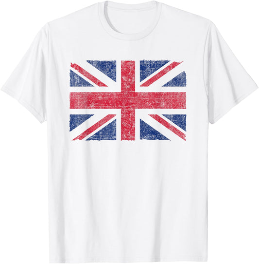 Retro Union Jack Vintage British Flag Great Britain UK T-Shirt