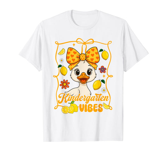 Kindergarten Vibes Kindergarten Teacher Duck Back to School T-Shirt