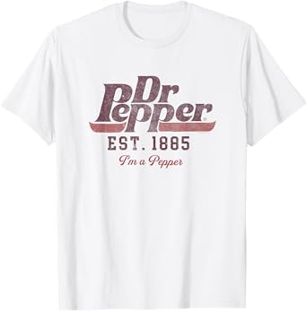 Dr. Pepper Est. 1885 I'm A Pepper Vintage Label T-Shirt