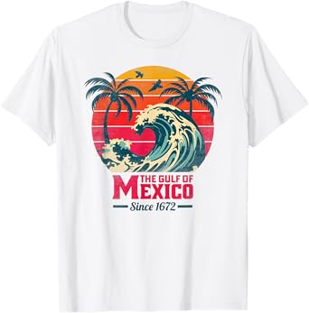 Gulf of Mexico 1672, Palms Summer Vacation T-Shirt