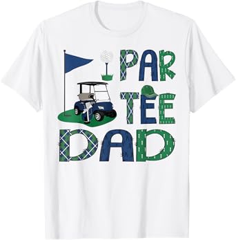 Par-Tee Dad Golf Lover Birthday Party Family Matching T-Shirt