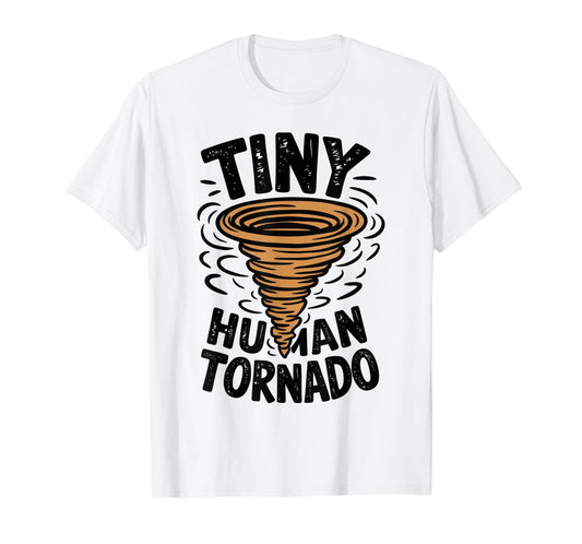 Funny Toddler Kids Boys Tiny Tornado Parents T-Shirt