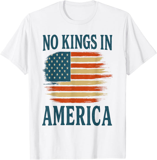 No Kings Vintage Patriotic Freedom Liberty Usa Liberty T-shirt