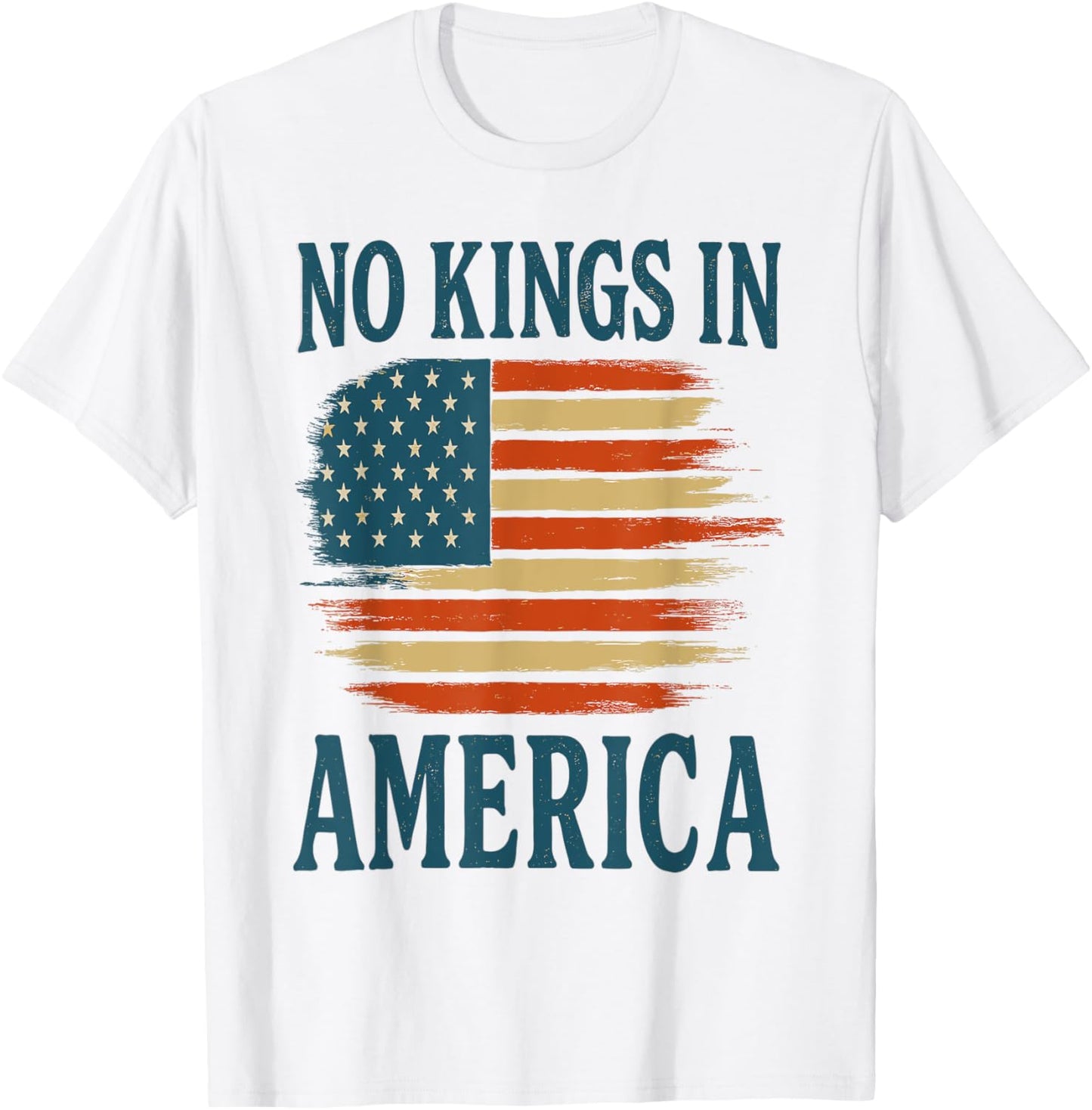 No Kings Vintage Patriotic Freedom Liberty Usa Liberty T-Shirt