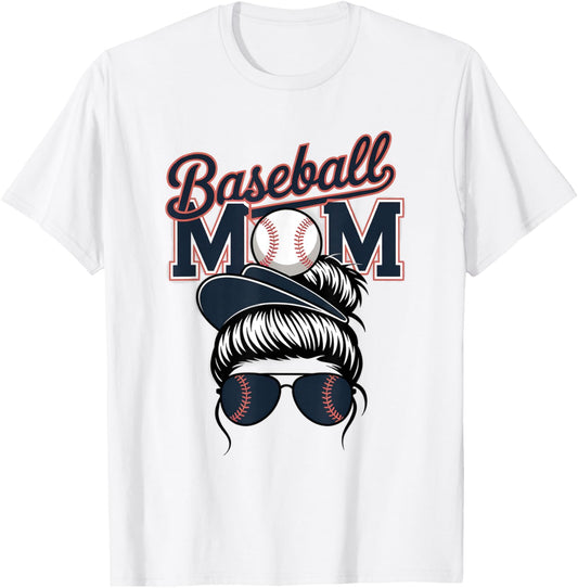American Baseball Mom Mama T-Shirt