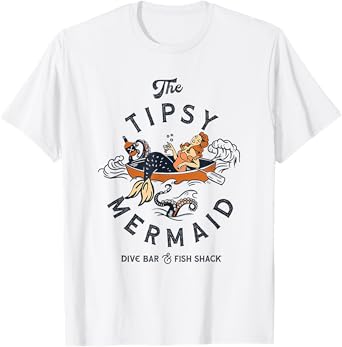 The Tipsy Mermaid Dive Bar And Fish Shack T-Shirt