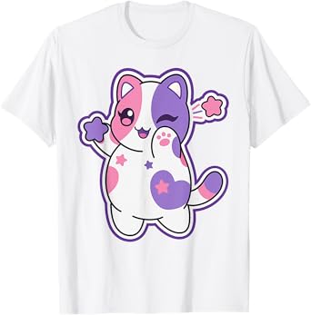 Meemeow Cats Plush Squishy Birthday Decorations T-Shirt