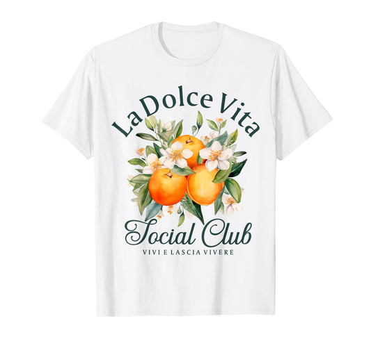 Italy La Dolce Vita Social Club Italian Summer T-Shirt