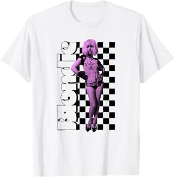 Blondie Checkerboard Portrait Vintage Band T-Shirt
