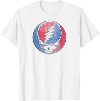 Grateful Dead Distressed Steal Your Face Logo Vintage Band T-Shirt