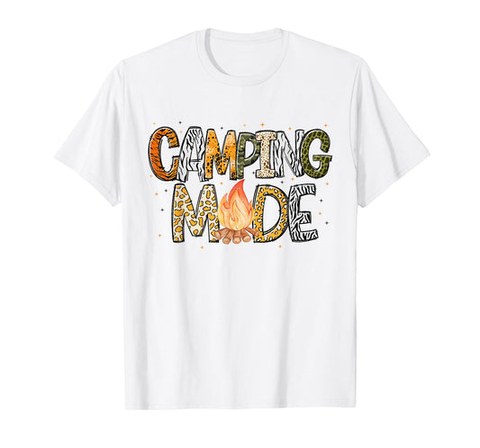 Camping Mode Summer Adventure Campfire Nature Lover Camper T-Shirt