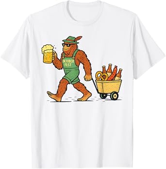 Sasquatch Oktoberfest Beer Festival Prost Funny Oktoberfest T-Shirt