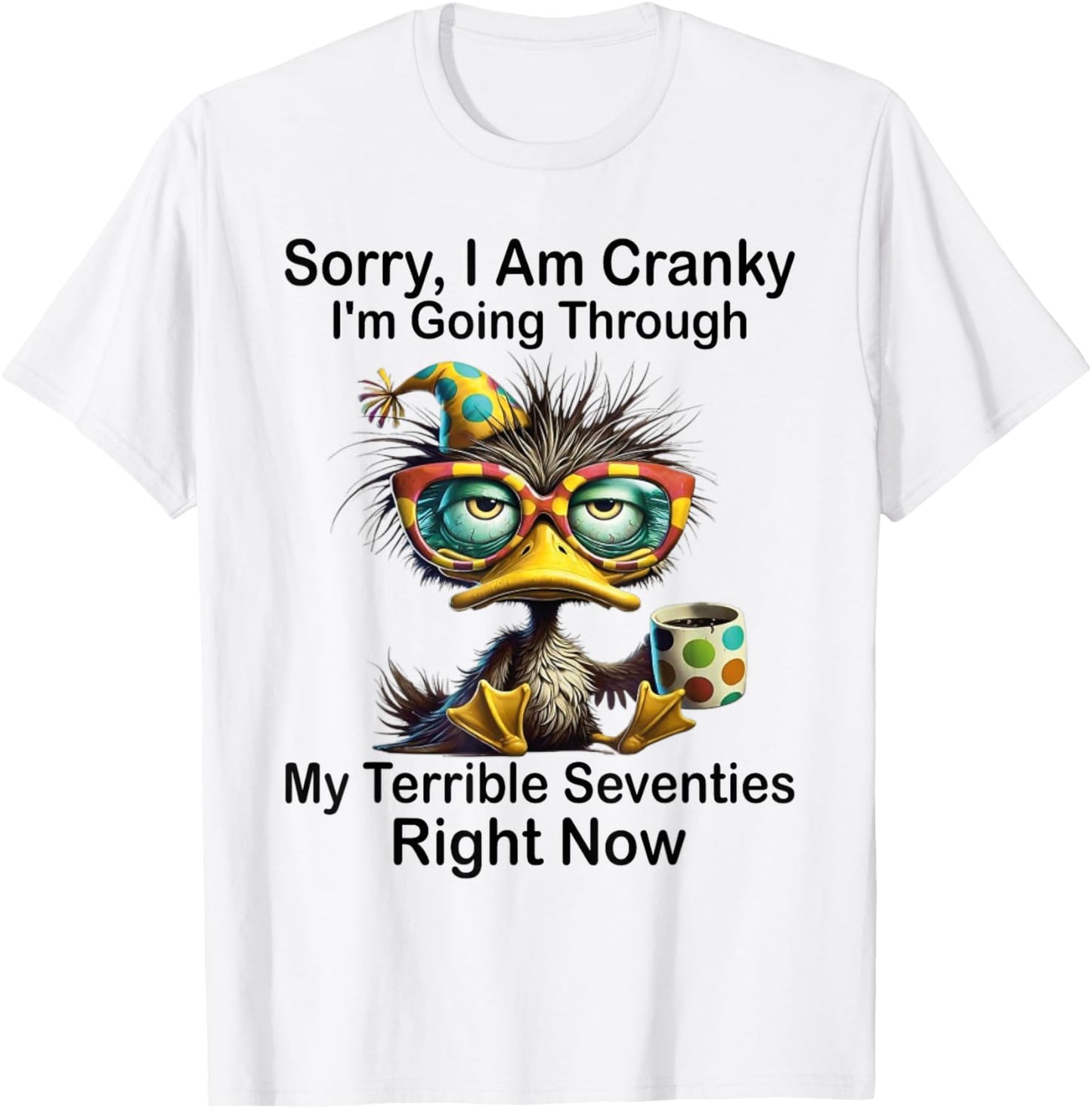 Sorry I'm Cranky I'm Going Through My Terrible 70's Now T-Shirt