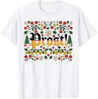 Oktoberfest Drinking Vintage German Prost Beer Festival T-Shirt