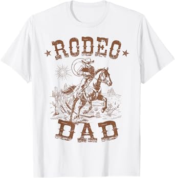 Rodeo Dad Western Cowboy Daddy Family Matching Father's Day T-Shirt