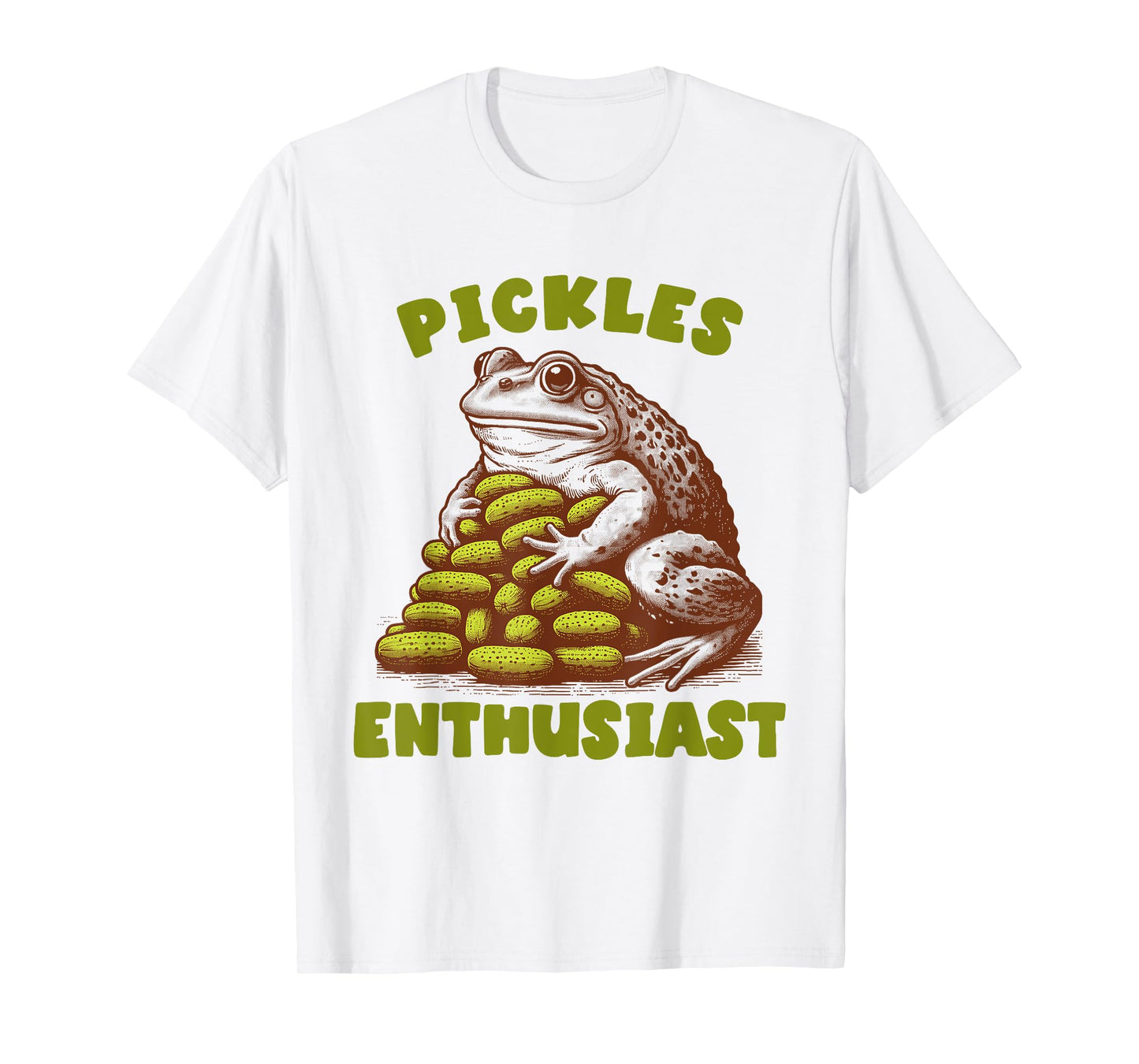 Pickle Lover Funny Frog Pickle Queen Pickles Enthusiast T-Shirt
