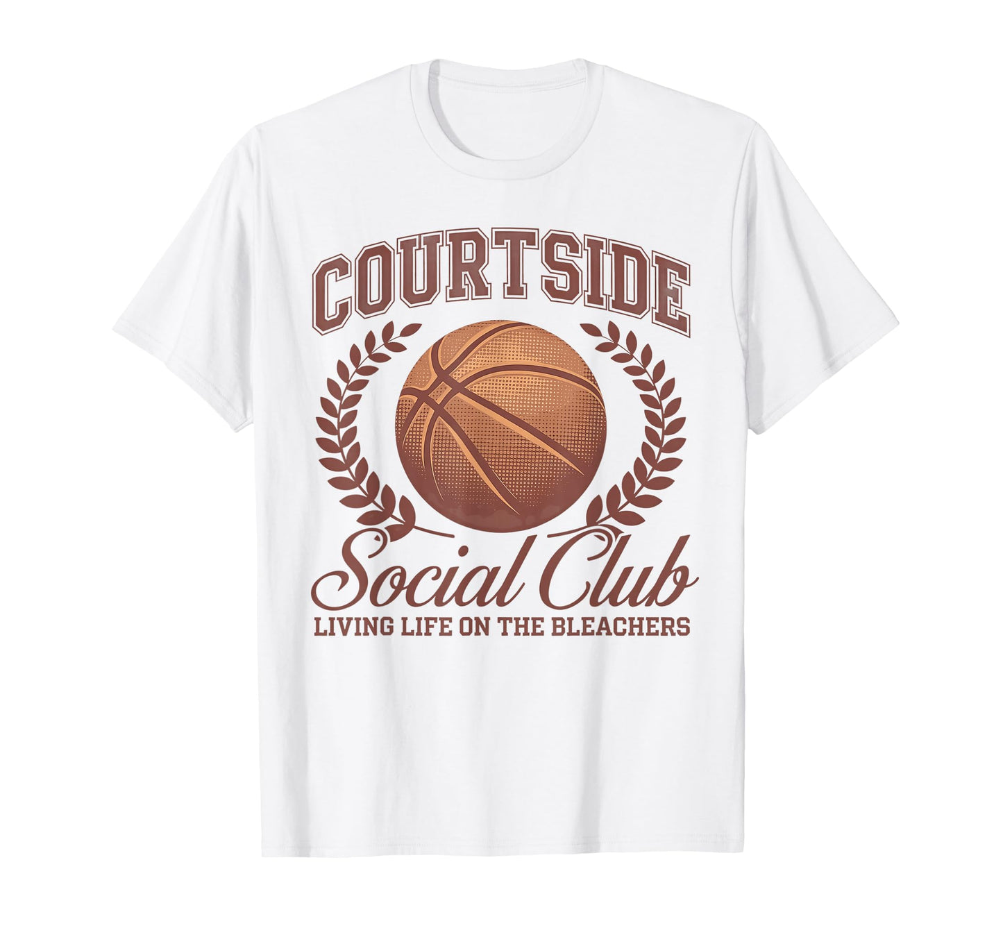 Basketball Mom Matching Courtside Social Club Women Girls T-Shirt