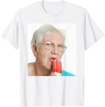 Grandma Just Lick It. Grandma Licks Ice Cream Meme Ice Lovers Summer T-Shirt