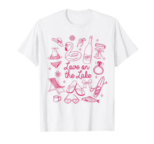 Bride Lake Life Bachelorette Girls Trip Loves On The Lake T-Shirt