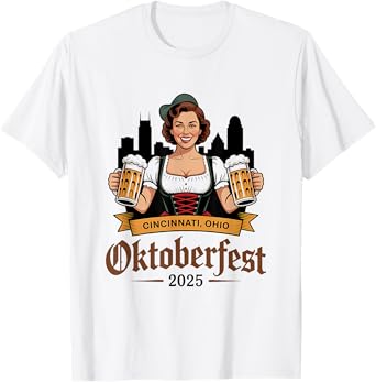Cincinnati Ohio Beer Drinking Festival Oktoberfest 2025 T-Shirt