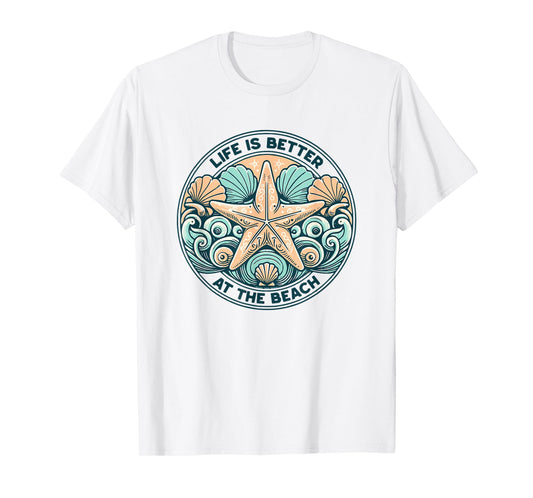Life Is Better at the Beach Cruise Summer Vacation Beach T-Shirt