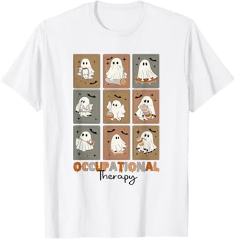 Occupational Therapy OT Funny Ghost Halloween OTA Costume T-Shirt