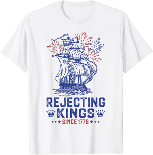 Rejecting Since 1776 American Flag Usa 4th Of July T-shirt