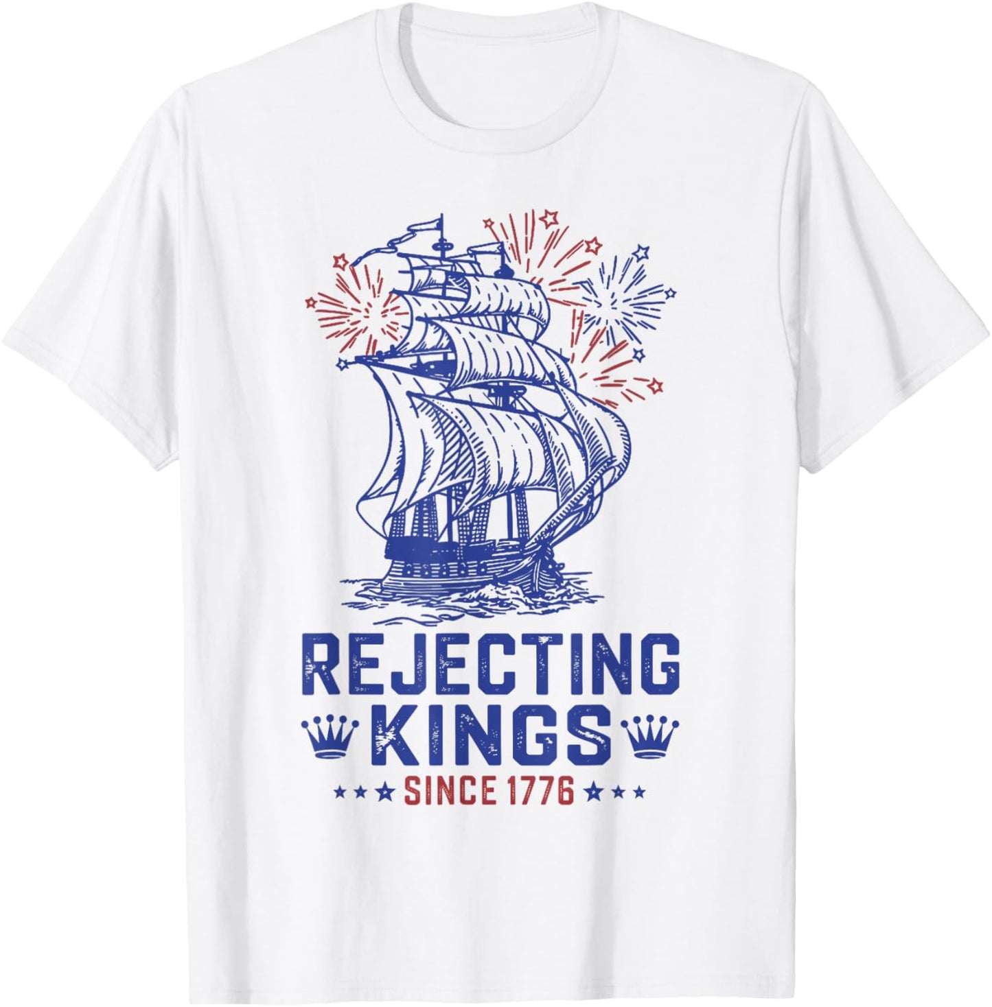 Rejecting Since 1776 American Flag USA 4th Of July T-Shirt