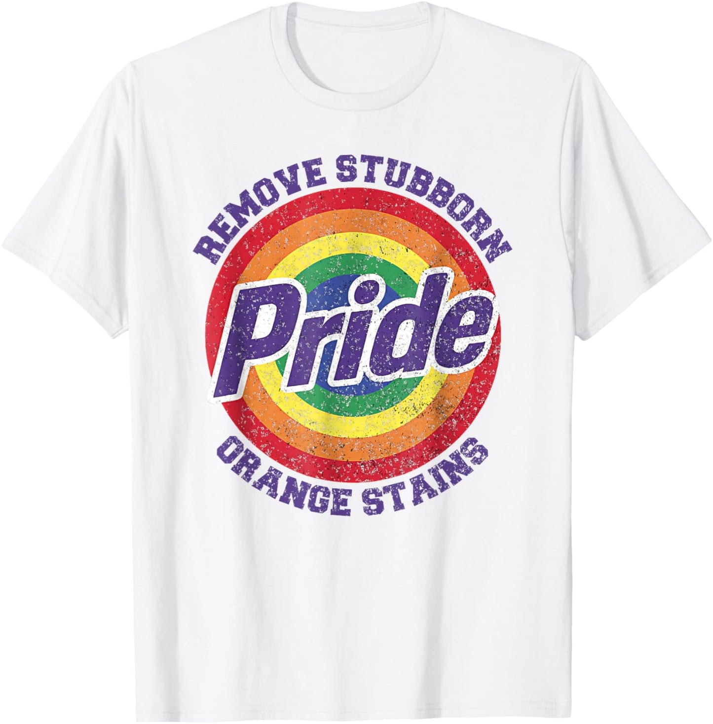 Remove Stubborn Orange Stains Pride Month LGBTQ T-Shirt