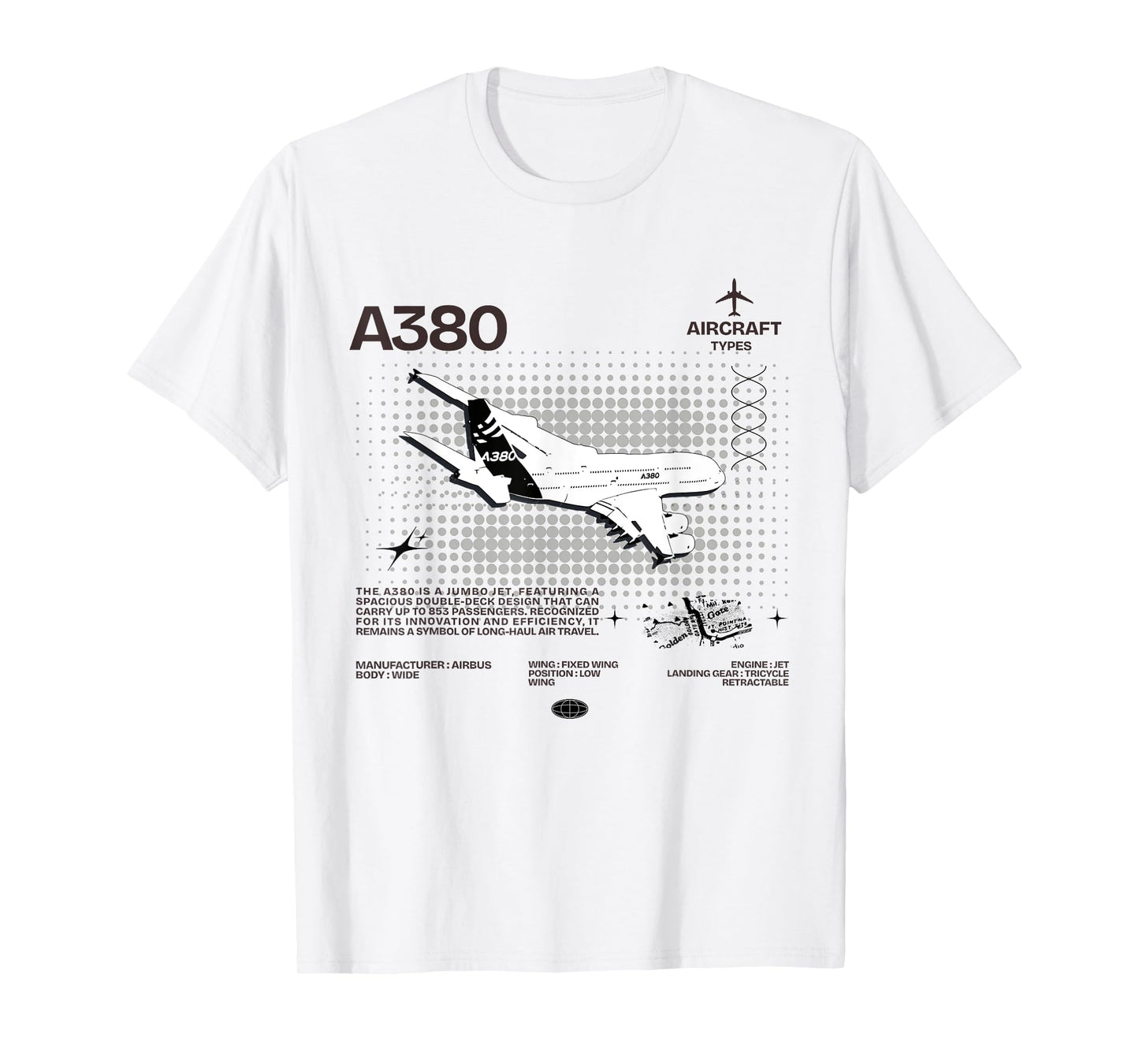 Airbus-A318 Aircraft Black Tee T-Shirt