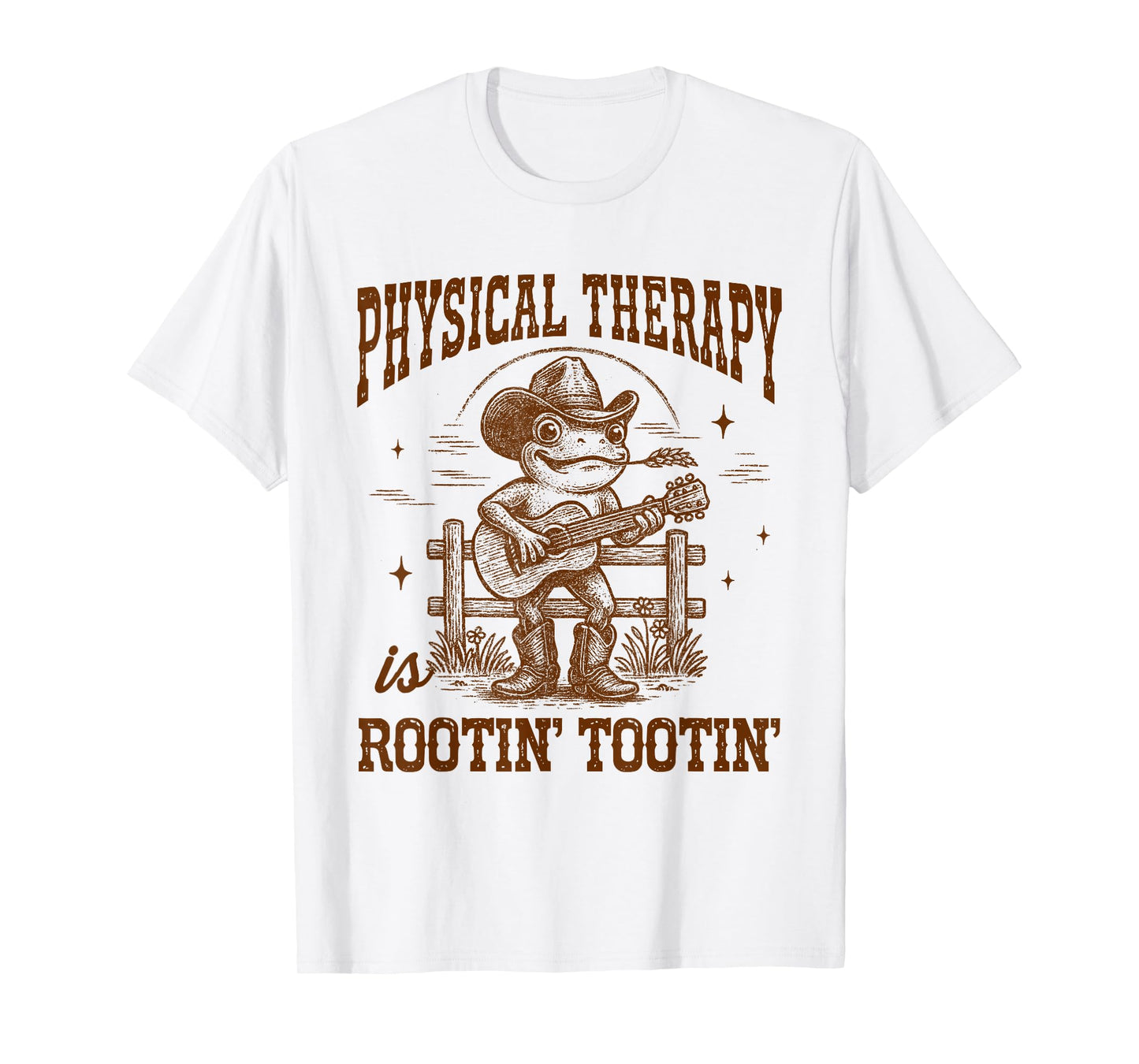 Physical Therapy is Rootin' Tootin' Western Frog Cowboys T-Shirt