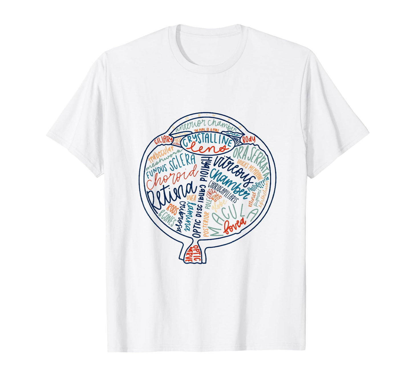 Eyes Anatomy Optometry Future Optometrist Optical Gift T-Shirt