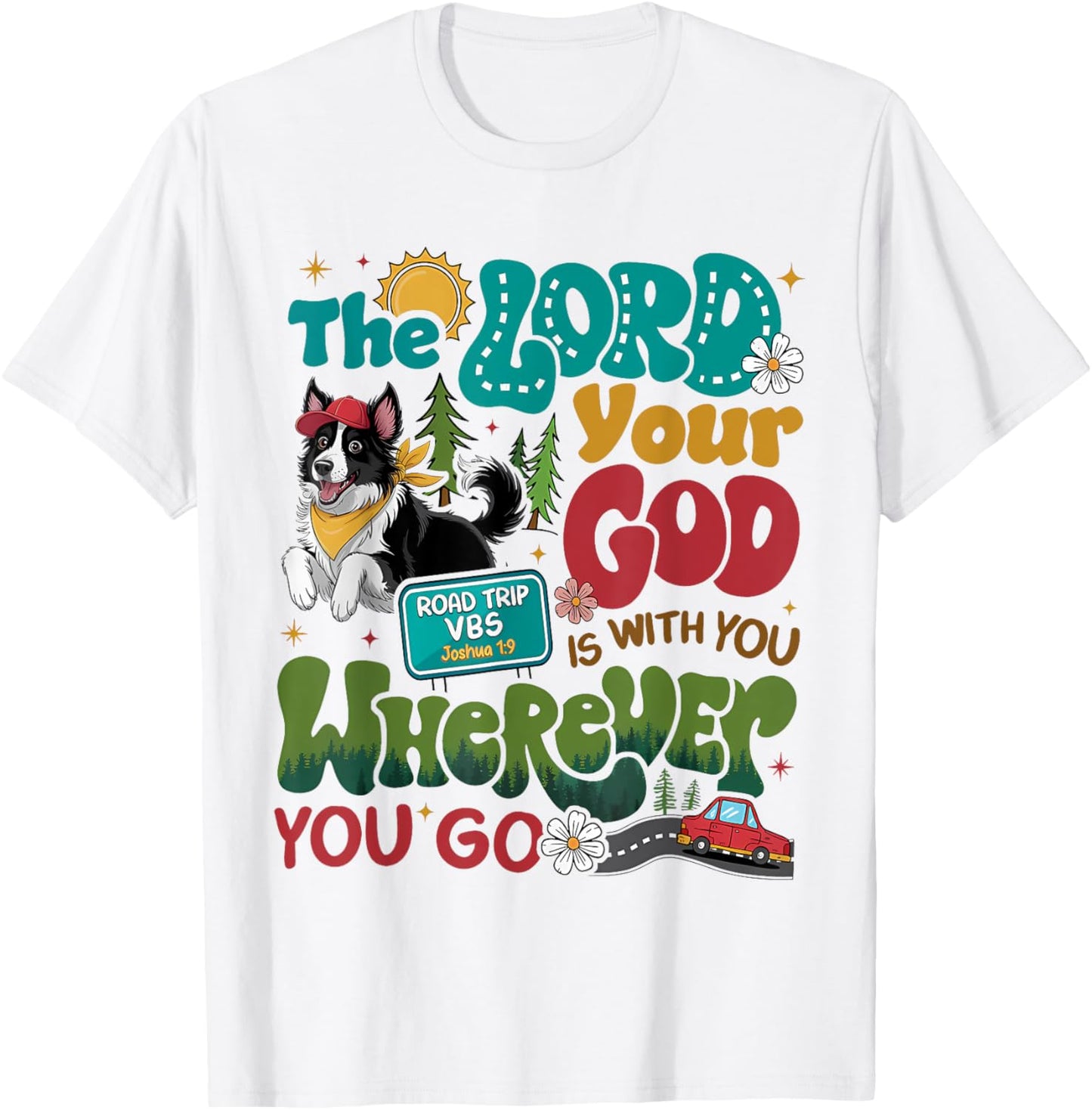 VBS Road Trip On The Go With God 2025 Teens Boys Girls Kids T-Shirt