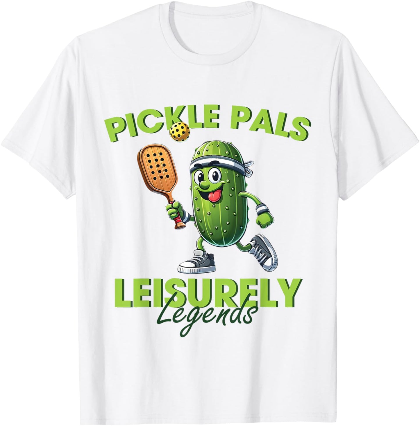 Pickle Pals Leisurely Legends Retro Vintage Design For Men T-shirt by TeeBrew