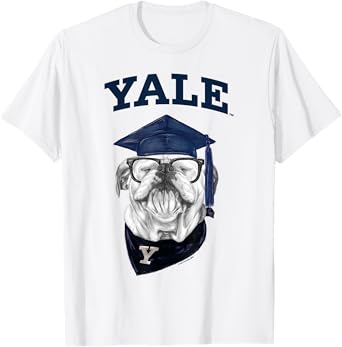 Yale University Smart Bulldog Handsome Dan Graduation T-Shirt
