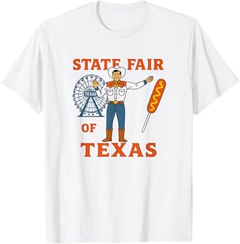 STATE FAIR OF TEXAS AND BIG TEX WITH CORN DOG TEE Men Women Kids T-Shirt
