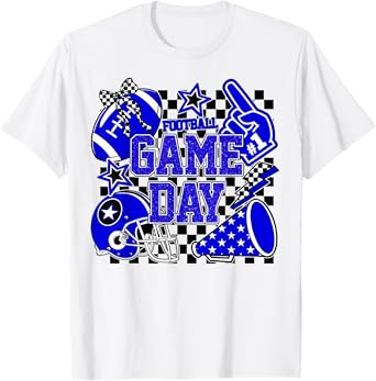 Game Day Football Touchdown Season Girly Bow Team Spirit T-Shirt