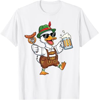 Wurst Behavior Oktoberfest Goose Funny German Beer Festival T-Shirt