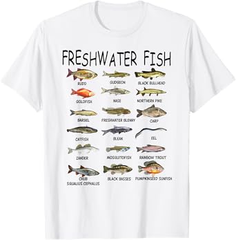 Fish Species Biology Types Of Freshwater Fish Fishing T-Shirt