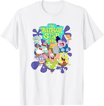 The Patrick Star Show Main Characters Group Shot T-Shirt