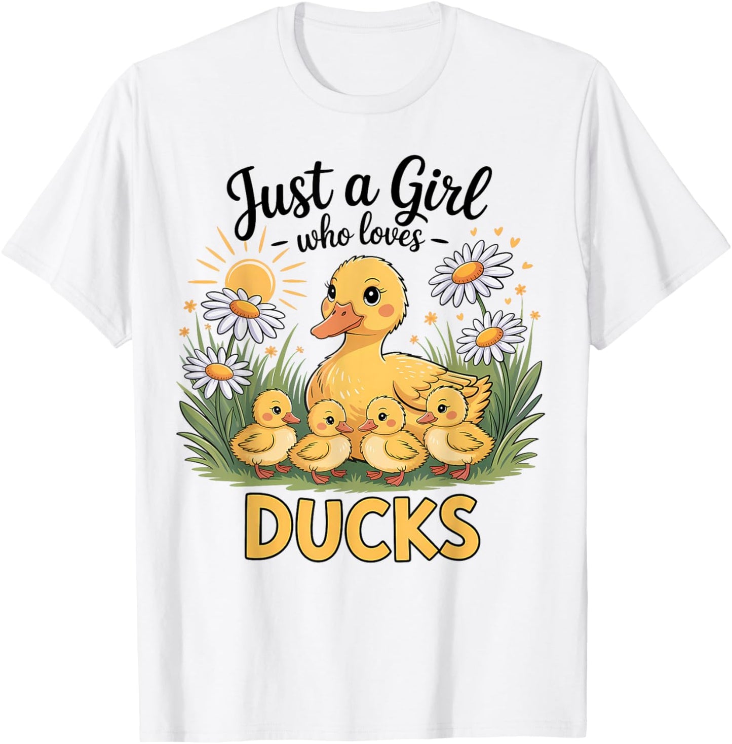 Just A Girl Who Loves Ducks Cute T-Shirt