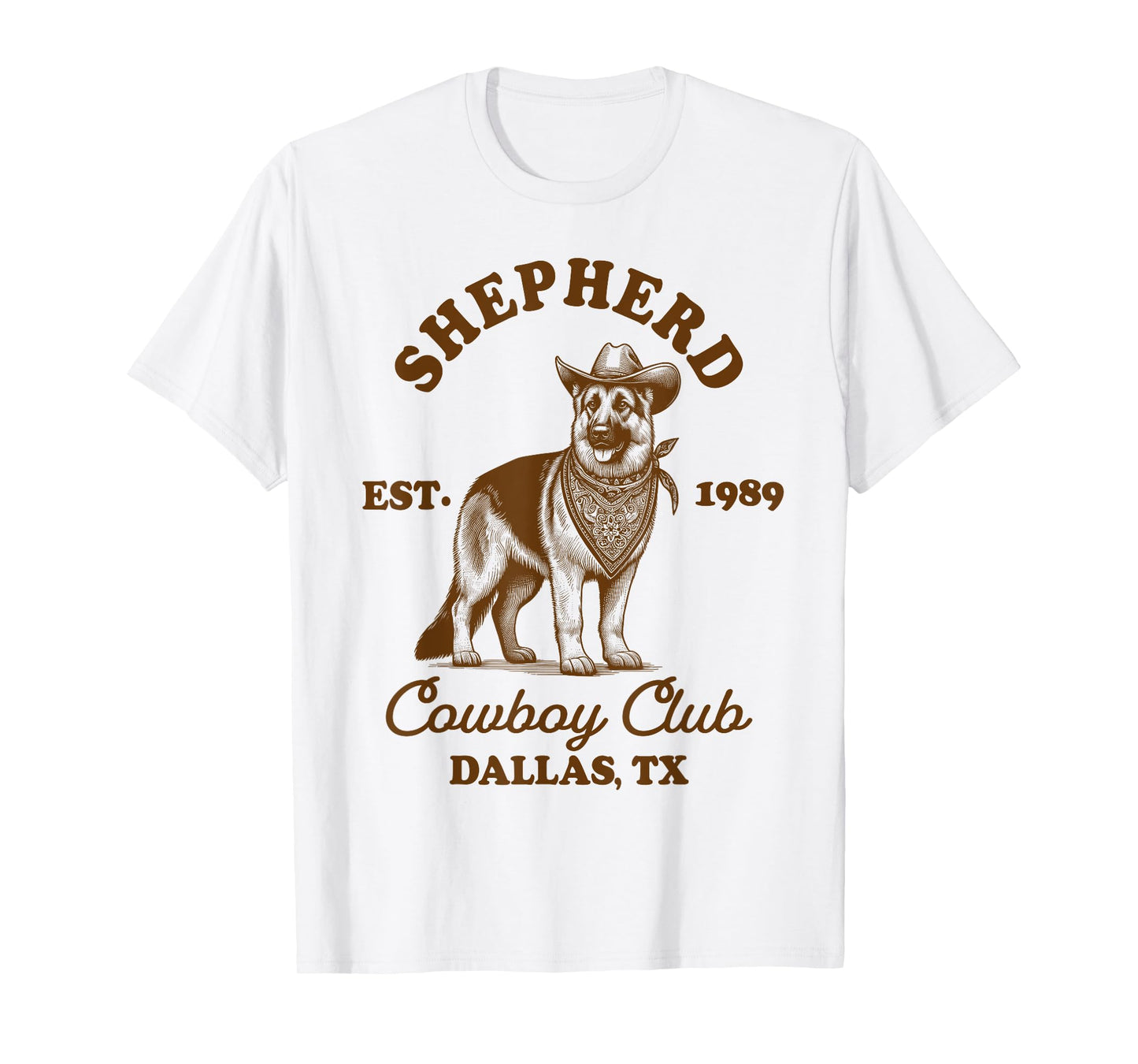 German Shepherd Mom Western Howdy Shepherd Cowboys Club T-Shirt