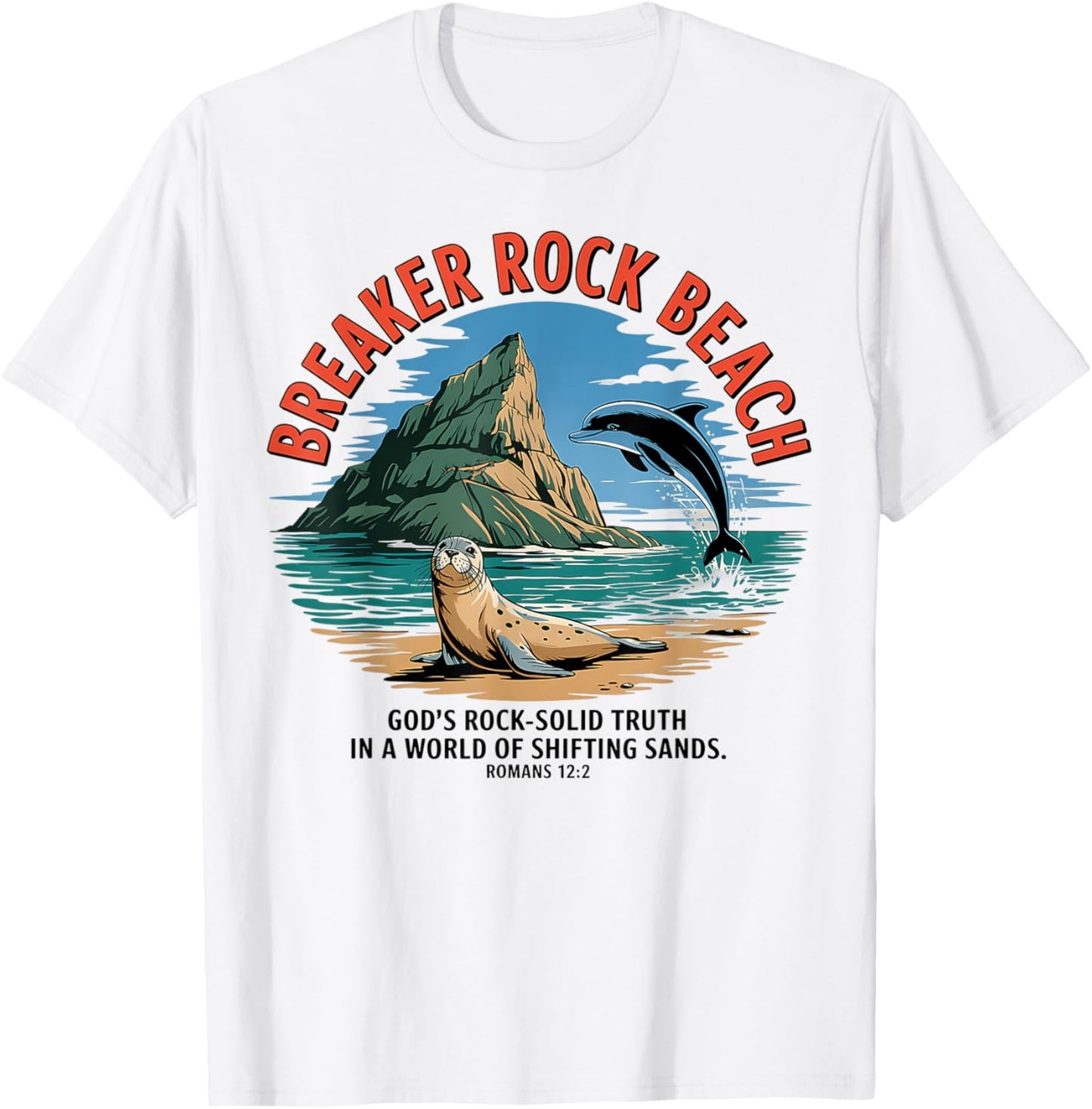 Breaker Rock Beach Christian God's Rock-Solid Truth VBS 2025 T-Shirt