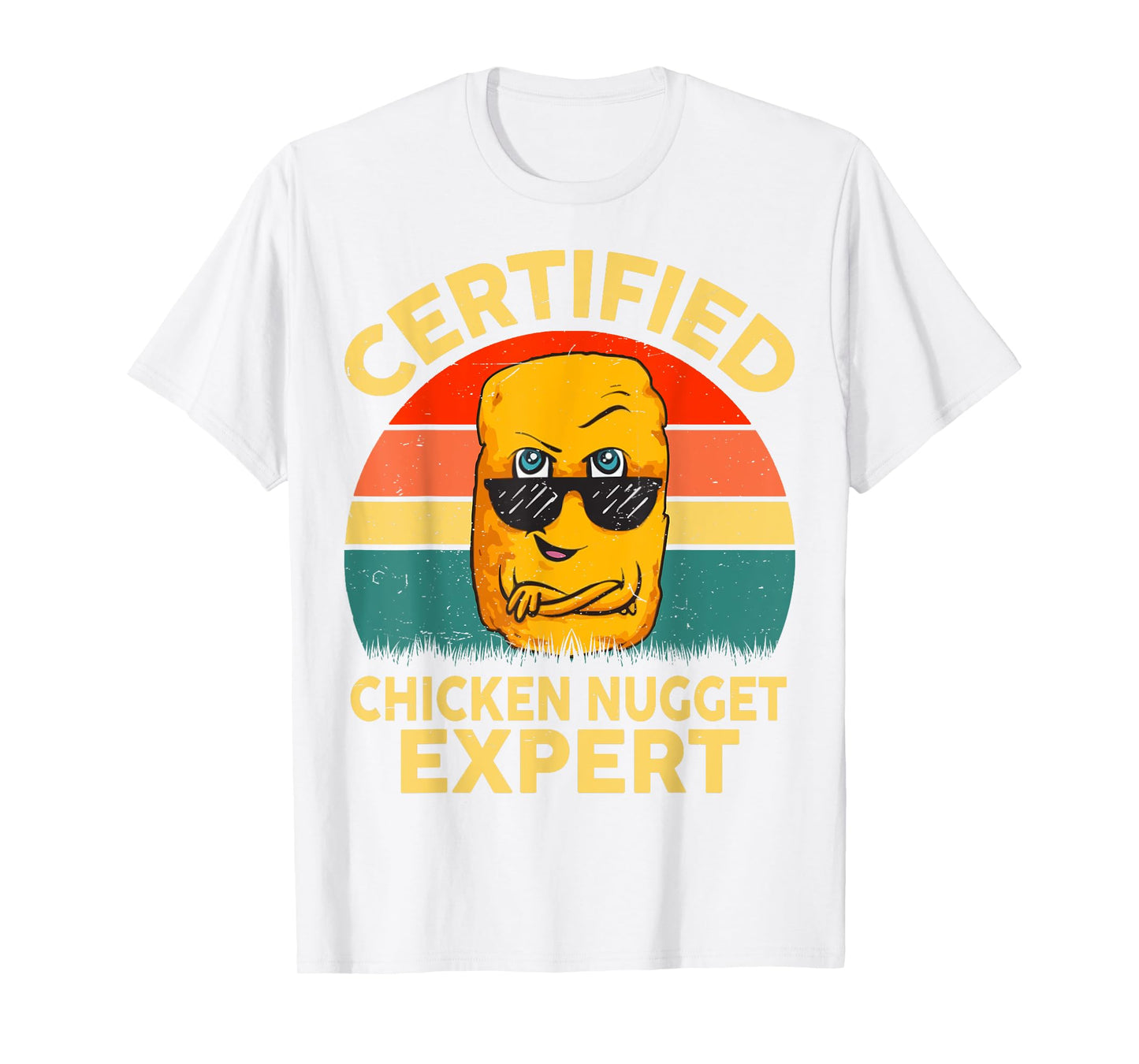 Boys Certified Chicken Nugget Expert Funny Chicken Nugget T-Shirt