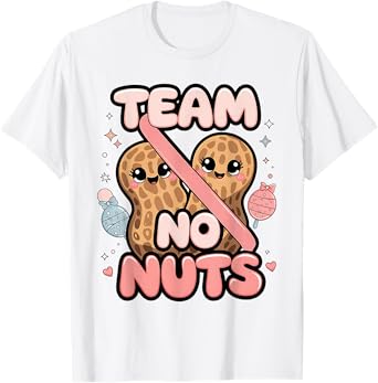 Baby Party Gender Reveal Party Team No Nuts Funny Team Girl T-Shirt
