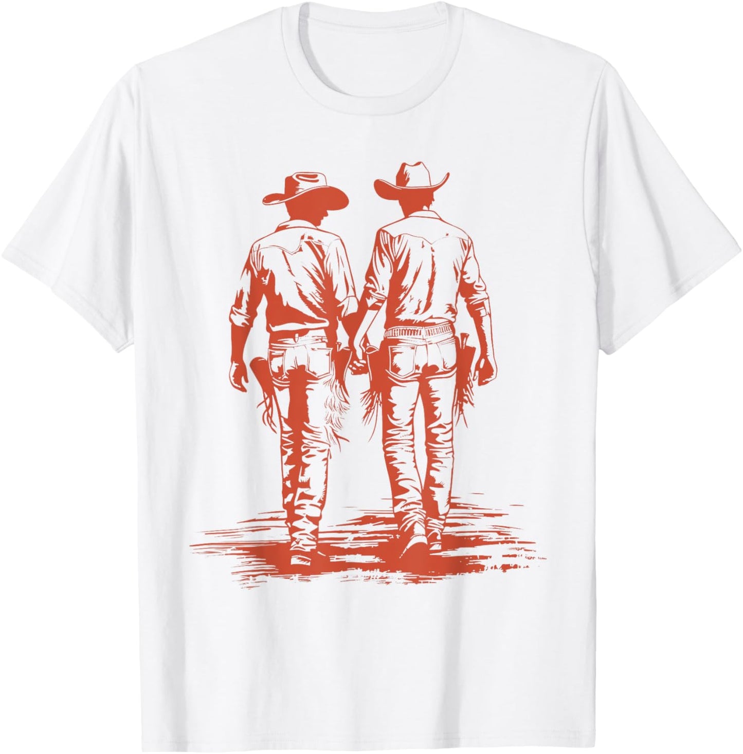 Retro Funny Cowboy Gay Trans Rights LGBT Pride T-Shirt