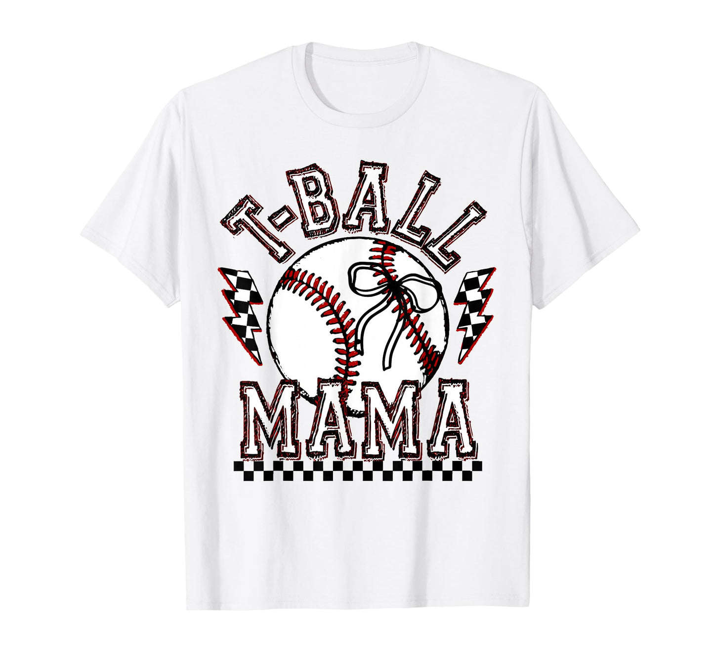 T-ball Mama Mom Funny Mother's Day Coquette Tee-Ball Womens T-Shirt