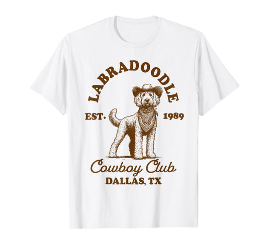 Labradoodle Mom Western Howdy Labradoodle Cowboys Club T-Shirt